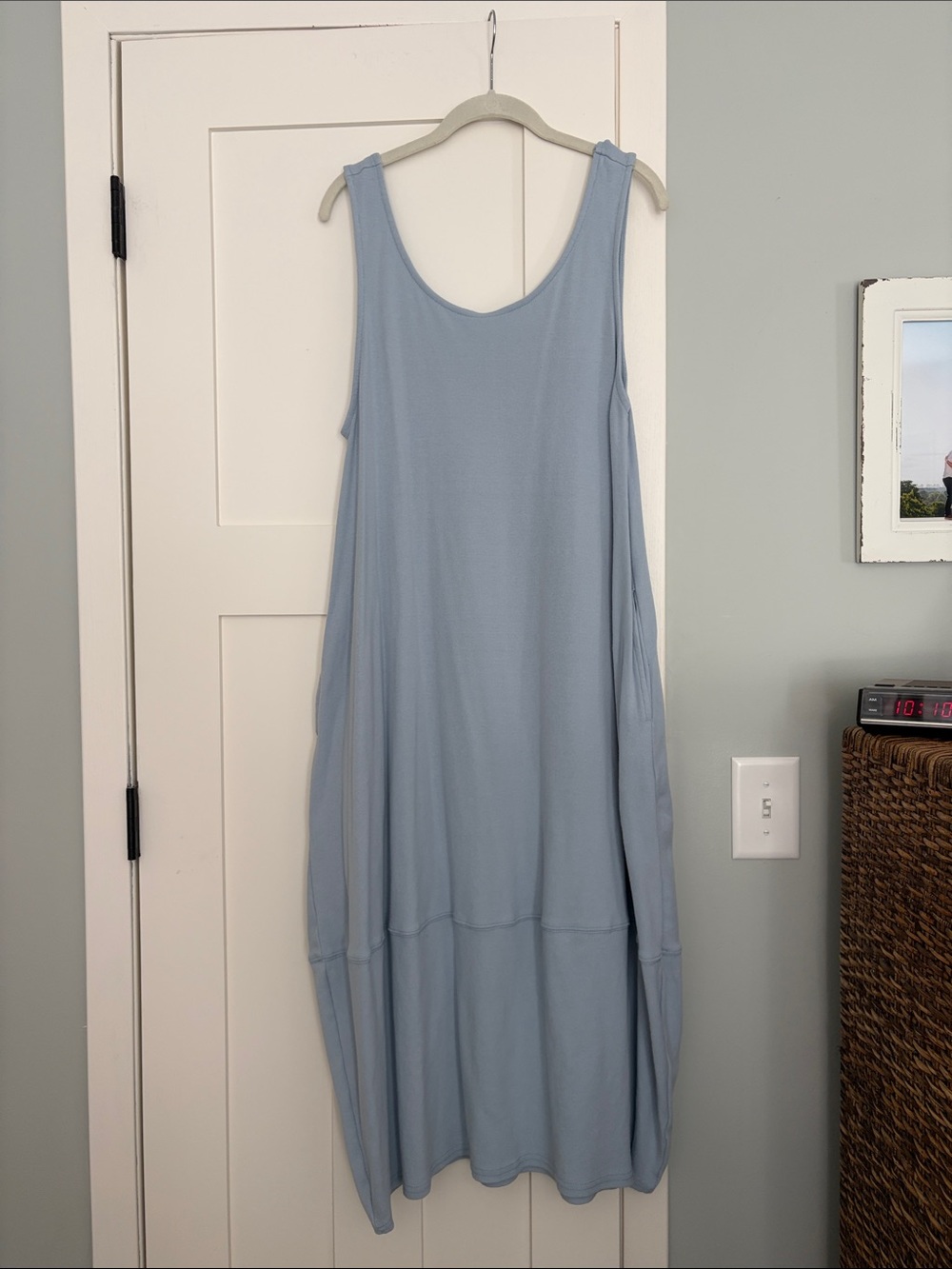 Free People Perth Barrel Powder Blue Maxi Dress